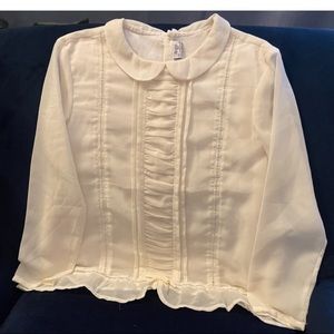 Mayoral girl cream blouse